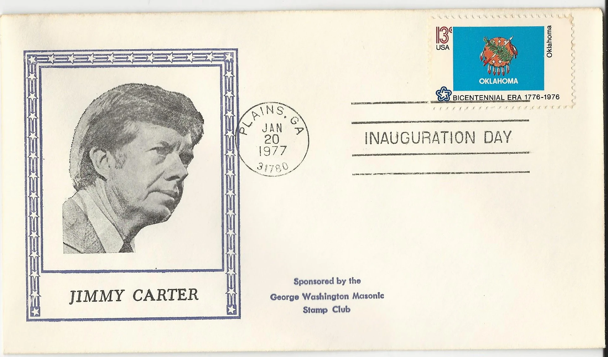 Inauguration Jimmy Carter Postmark #1: Washington, DC —&hellip;